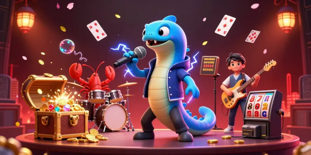 Experience the vibrant underwater casino atmosphere with KU WIN's dazzling characters and games.