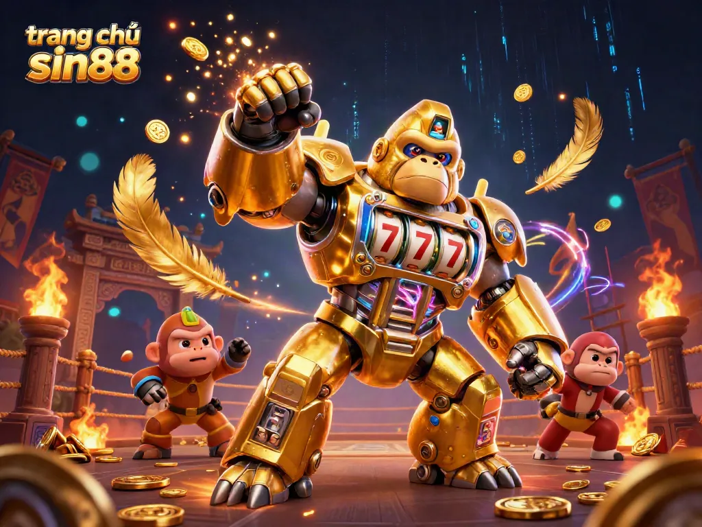 Experience thrilling wins on trang chủ sin88 with colorful casino characters and engaging action in a packed 3D scene.